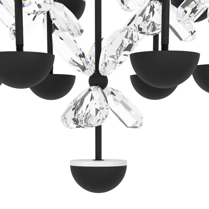 Eglo - LED Stmievateľný luster na lanku LED/27W/230V 3000K čierna