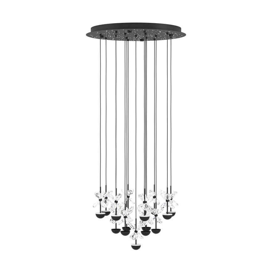 Eglo - LED Stmievateľný luster na lanku LED/27W/230V 3000K čierna