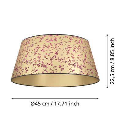 Eglo - Stropné svietidlo 1xE27/25W/230V zlatá/ružová