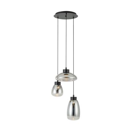 Eglo - LED Stmievateľný luster na lanku 3xLED/5,4W/230V 2700K dymová