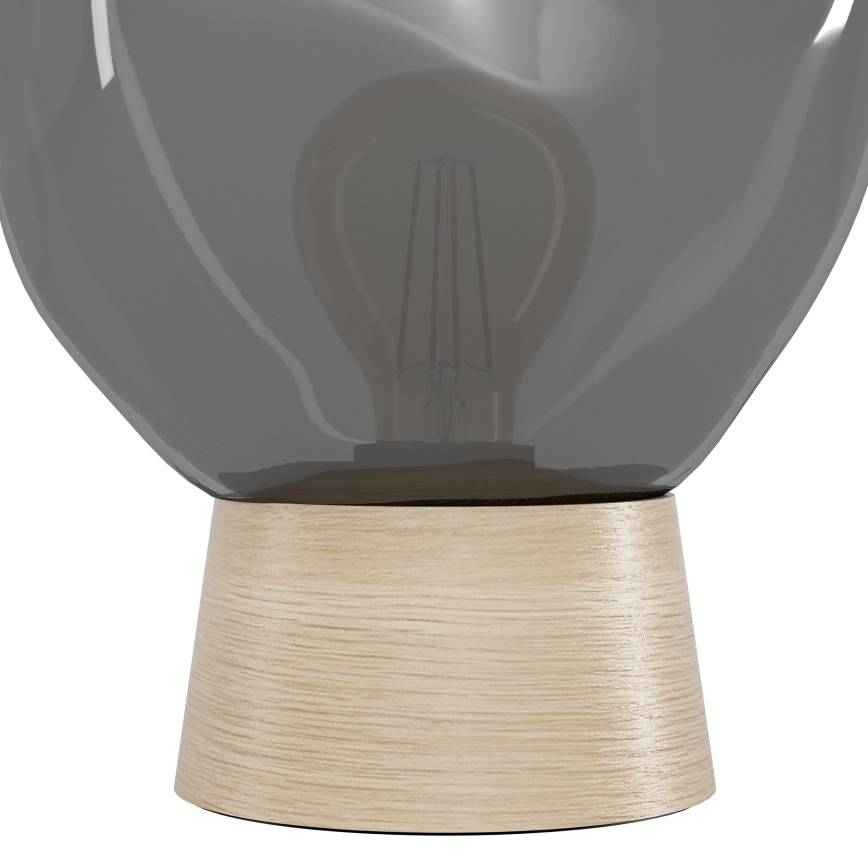Eglo - Stolná lampa 1xE27/40W/230V dymová