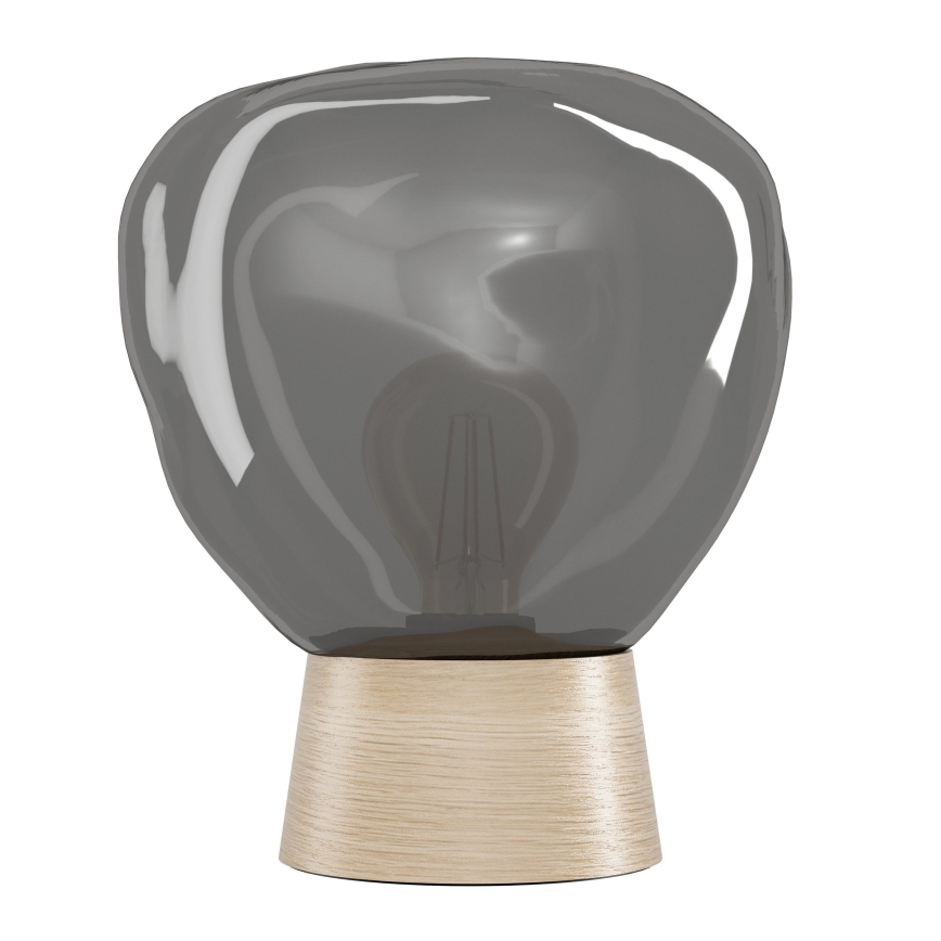 Eglo - Stolná lampa 1xE27/40W/230V dymová