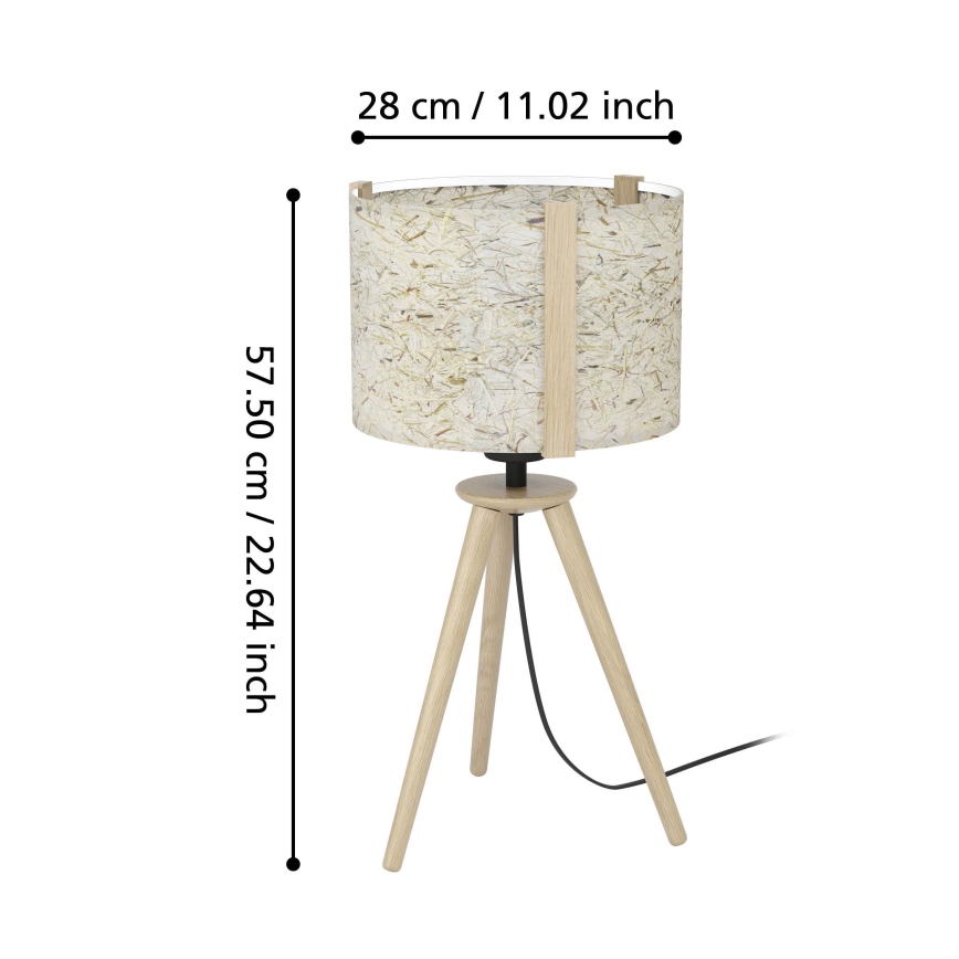Eglo - Stolná lampa 1xE27/25W/230V béžová