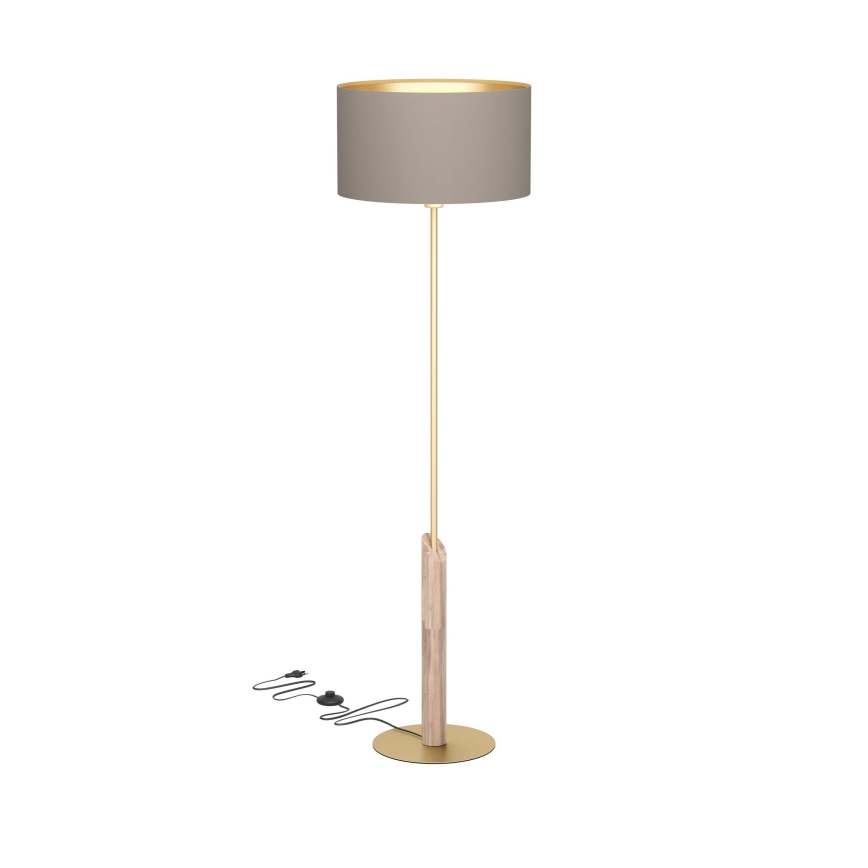Eglo - Stojacia lampa 1xE27/40W/230V hnedá/zlatá
