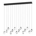 Eglo 390358 - LED Stmievateľný luster na lanku SINDICAT 14xLED/3W/230V čierna/číra