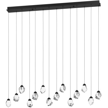 Eglo 390358 - LED Stmievateľný luster na lanku SINDICAT 14xLED/3W/230V čierna/číra