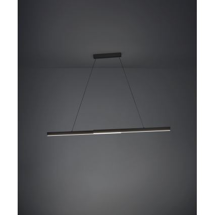 Eglo - LED Stmievateľný luster na lanku LED/20W/230V 3000K čierna