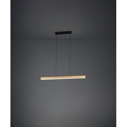 Eglo - LED Stmievateľný luster na lanku LED/21W/230V 3000K hnedá