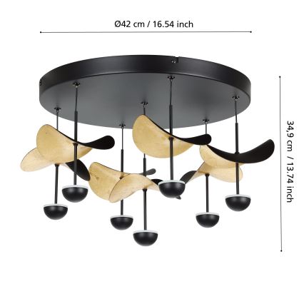 Eglo - LED Stmievateľné stropné svietidlo 7xLED/2,3W/230V 3000K