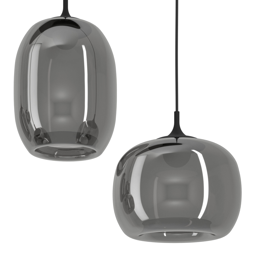 Eglo - LED Stmievateľný luster na lanku 6xLED/3,7W/230V 2700-6500K dymová + diaľkové ovládanie