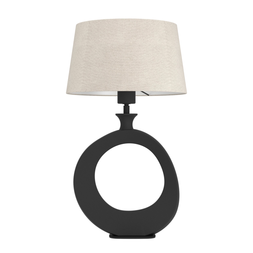 Eglo - Stolná lampa 1xE27/60W/230V 52,5 cm čierna/krémová