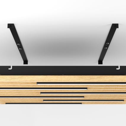 Eglo - LED Stmievateľné stropné svietidlo 6xLED/8,5W/230V 3000K 57,5x57,5 cm hnedá