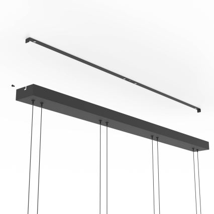 Eglo - LED stmievateľný luster na lanku 4xLED/5,8W/230V čierna/dymová