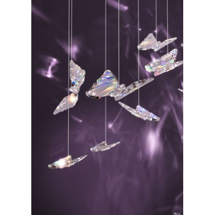 Eglo - LED stmievateľný luster na lanku 6xLED/4,2W/230V čierna/priehľadná