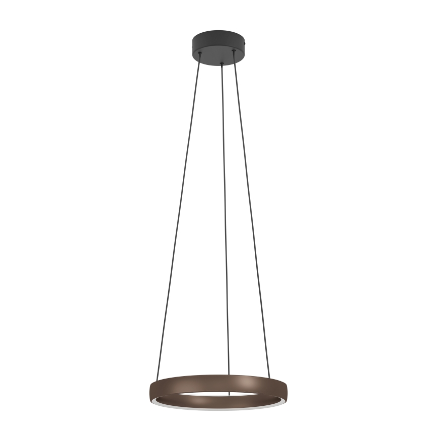 Eglo - LED stmievateľný luster na lanku so snímačom pohybu 2xLED/25W/230V 2200-6500K pr. 80 cm hnedá