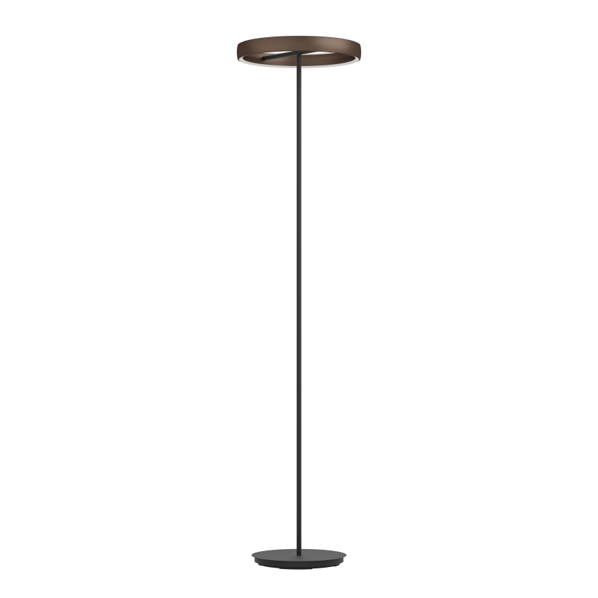 Eglo - LED Stmievateľná stojacia lampa s pohybovým senzorom 2xLED/19W/230V 2200-6500K hnedá