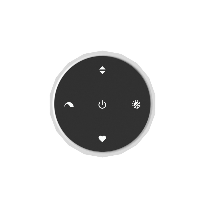 Eglo - LED Stmievateľné stropné svietidlo LED/5,5W/230V + LED/1,6W 2200-6500K lesklý chróm + diaľkové ovládanie