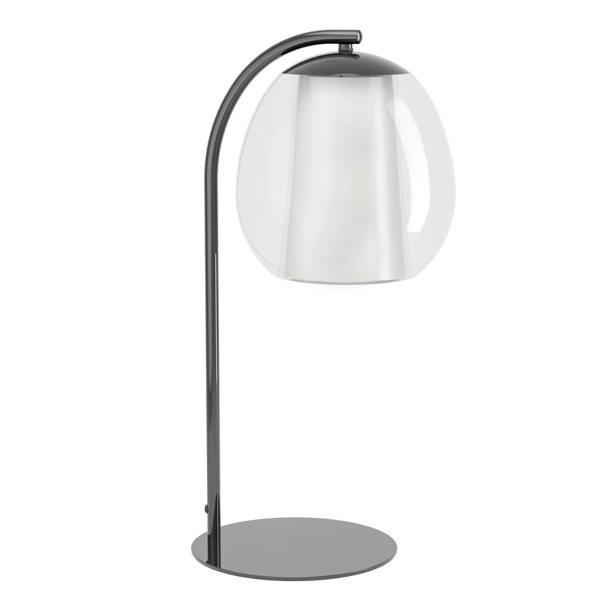 Eglo - LED stmievateľná stolná lampa LED/5,5W/230V + LED/1,6W 2200-6500K čierny chróm