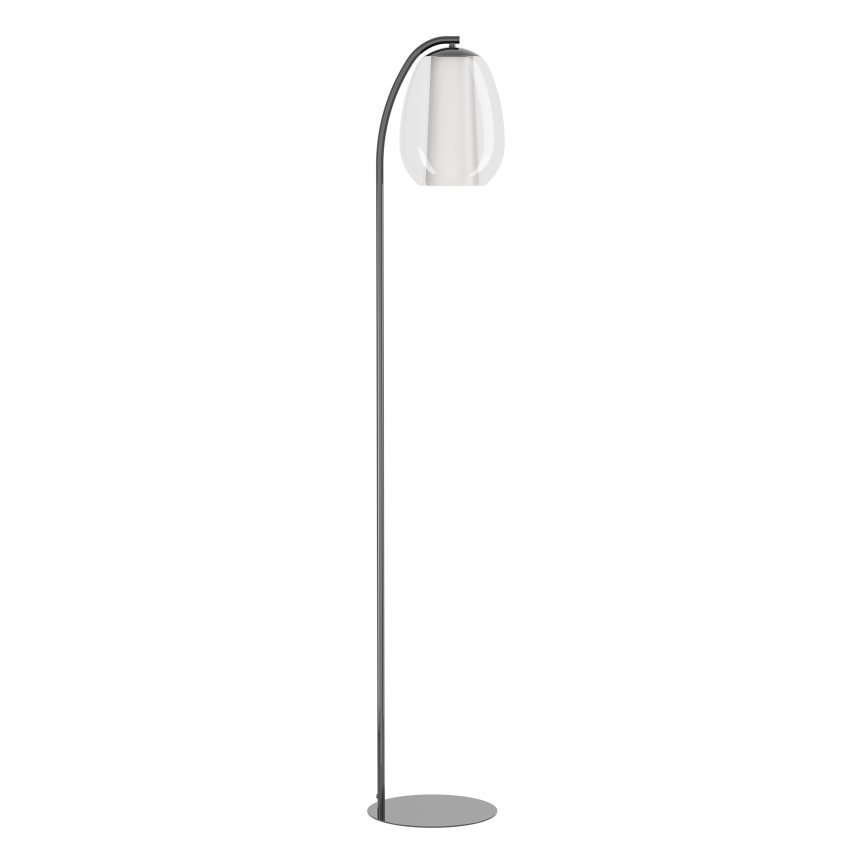 Eglo - LED stmievateľná stojacia lampa LED/7W/230V + LED/1,6W 2200-6500K čierny chróm