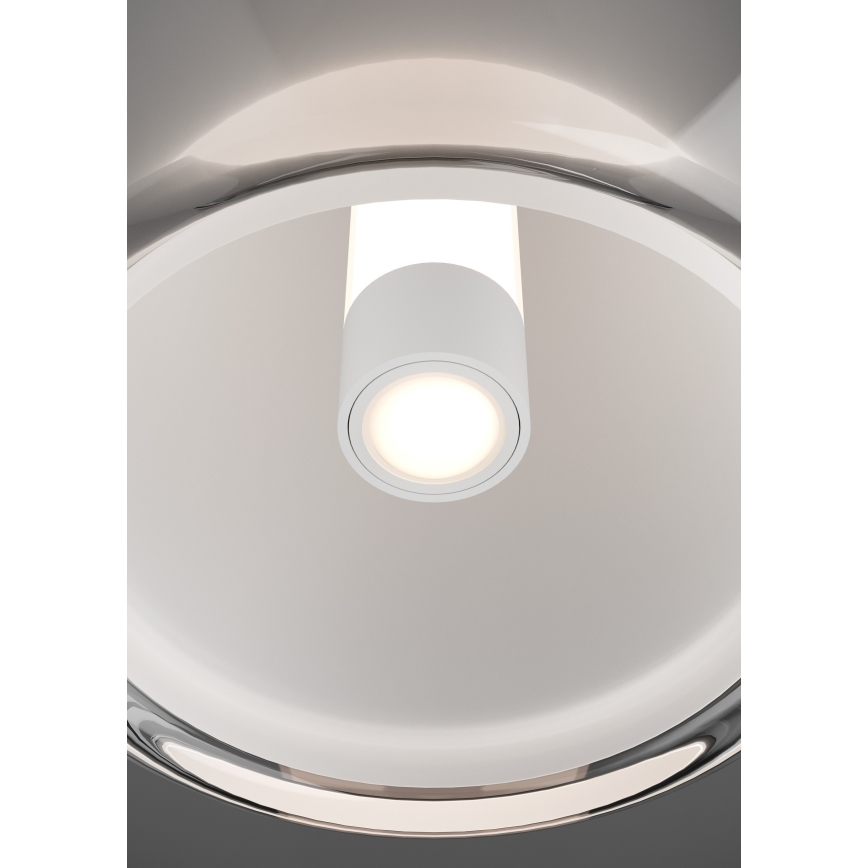 Eglo - LED stmievateľná stojacia lampa LED/7W/230V + LED/1,6W 2200-6500K čierny chróm