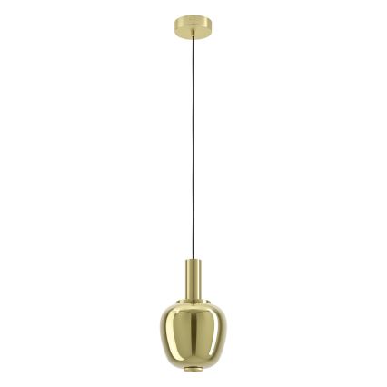 Eglo - LED stmievateľný luster na lanku LED/5,5W/230V + LED/1,6W 2200-6500K pr. 21 cm zlatá