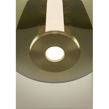 Eglo - LED stmievateľný luster na lanku LED/5,5W/230V + LED/1,6W 2200-6500K pr. 21 cm zlatá