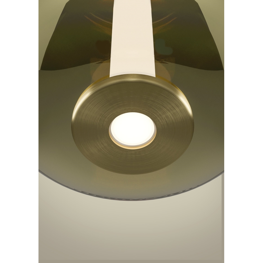 Eglo - LED stmievateľný luster na lanku LED/6W/230V + LED/1,6W 2200-6500K pr. 25 cm zlatá