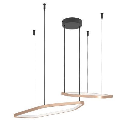 Eglo - LED stmievateľný luster na lane LED/30W/230V 2200-6500K mosadz + diaľkové ovládanie