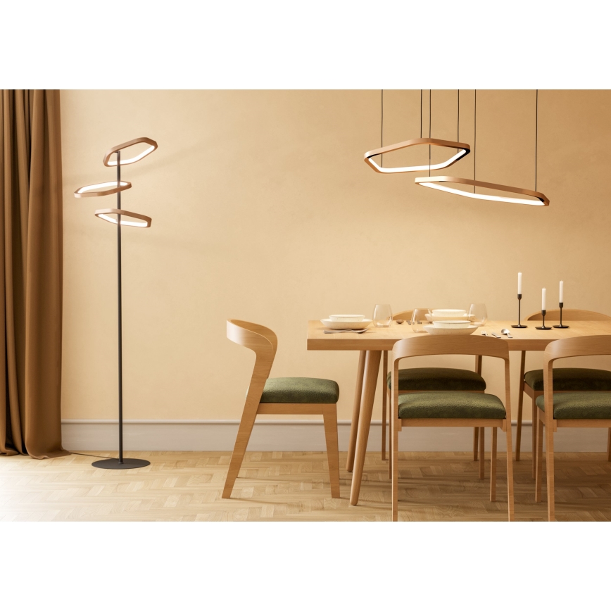 Eglo - LED stmievateľný luster na lane LED/30W/230V 2200-6500K mosadz + diaľkové ovládanie