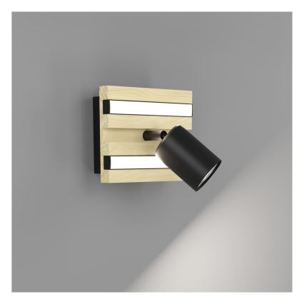 Eglo - LED nástenné bodové svietidlo 1xLED/2,2W/230V + 2xLED/1,2W + 2xLED/2W béžová/čierna