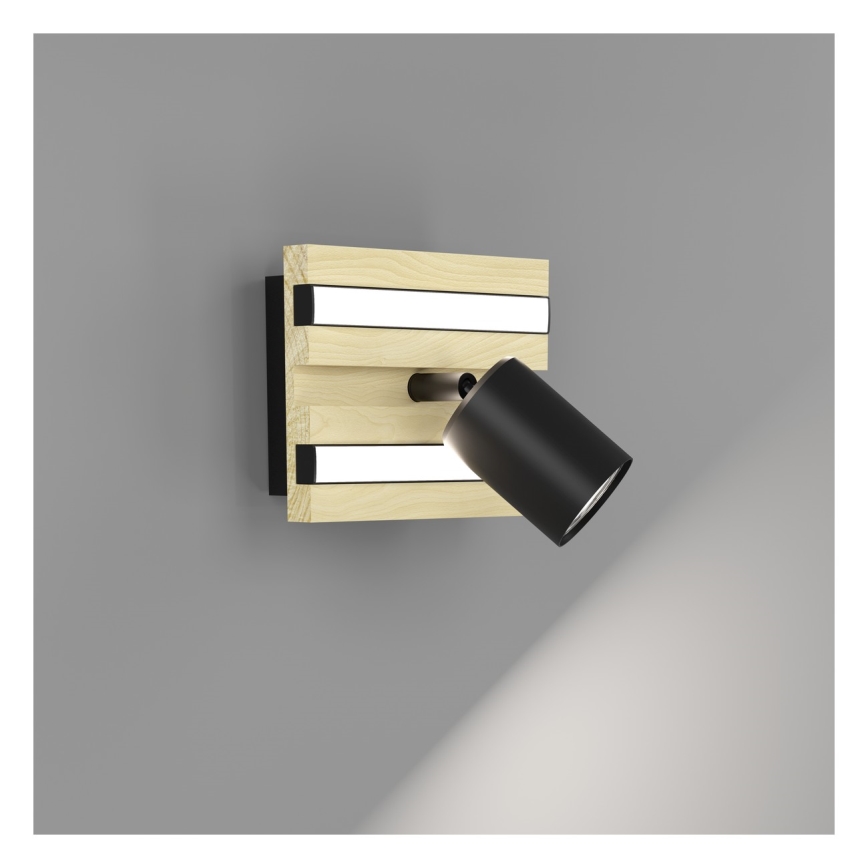 Eglo - LED nástenné bodové svietidlo 1xLED/2,2W/230V + 2xLED/1,2W + 2xLED/2W béžová/čierna