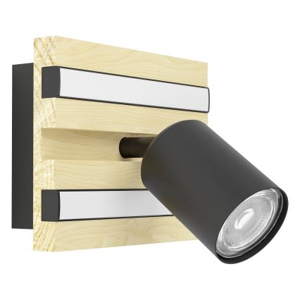 Eglo - LED Nástenné bodové svietidlo LED/2,2W/230V + 2xLED/1,2W + 2xLED/2W béžová/čierna