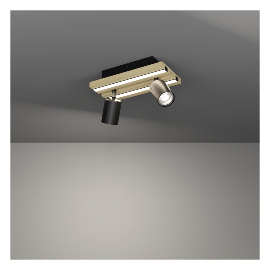 Eglo - LED bodové svietidlo 2xLED/2,2W/230V + 2xLED/1,2W + 2xLED/2W béžová/čierna