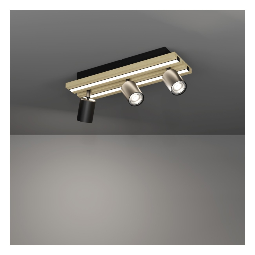 Eglo - LED bodové svietidlo 3xLED/2,2W/230V + 2xLED/1,2W + 2xLED/2W béžová/čierna