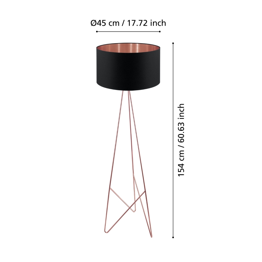 Eglo - Stojacia lampa 1xE27/60W/230V