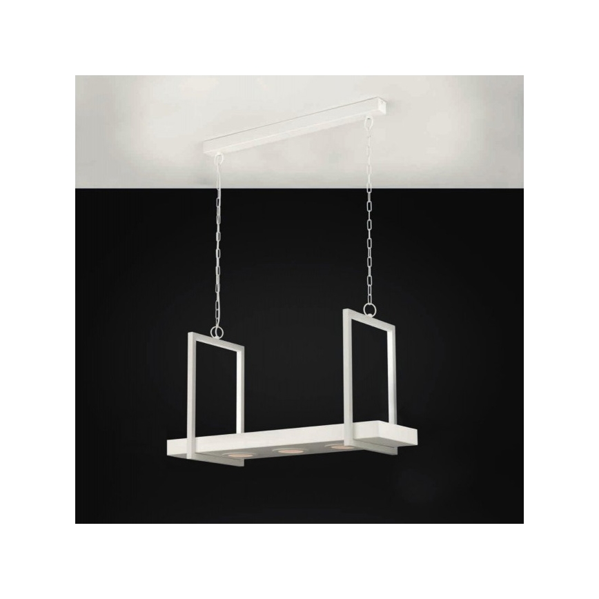 Eglo 39301 - LED RGBW stmievateľný luster na reťazi s poličkou CALAMONA 3xLED/6W/230V + diaľkové ovládanie