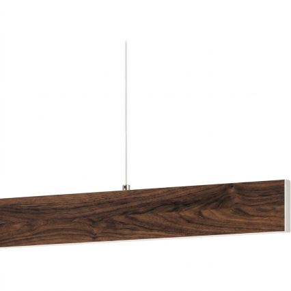 Eglo - LED závesný luster na lanku LED/17W/230V + LED/4,2W orech