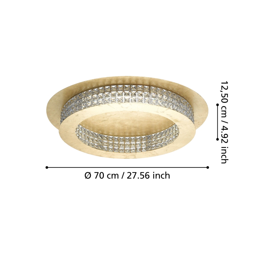 Eglo - LED Stmievateľné stropné svietidlo LED/44W/230V