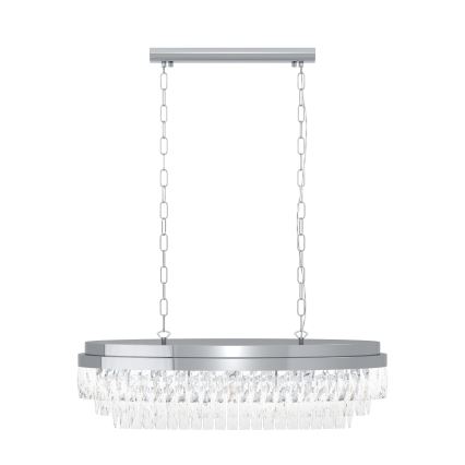Eglo - Luster na reťazi 10xE14/40W/230V lesklý chróm