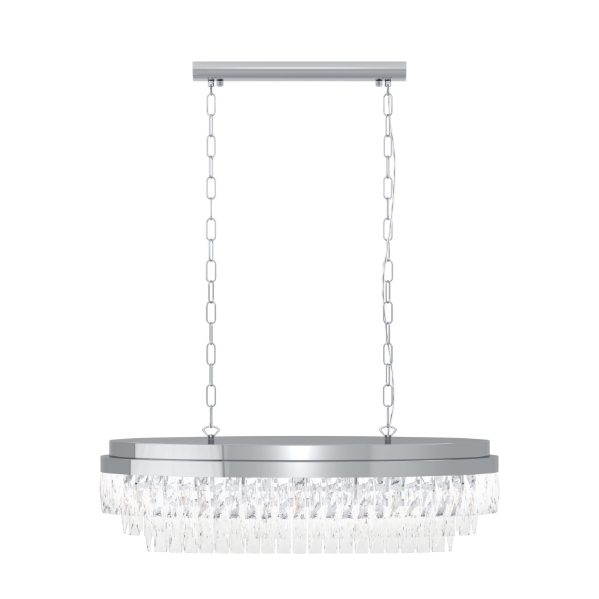 Eglo - Luster na reťazi 10xE14/40W/230V lesklý chróm