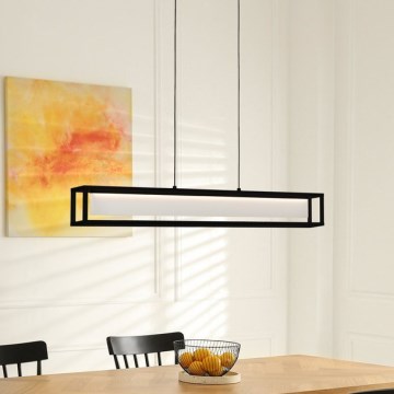 Eglo 39629 - LED stmievateľný závesný luster na lanku GUALAJO LED/27W/230V čierny