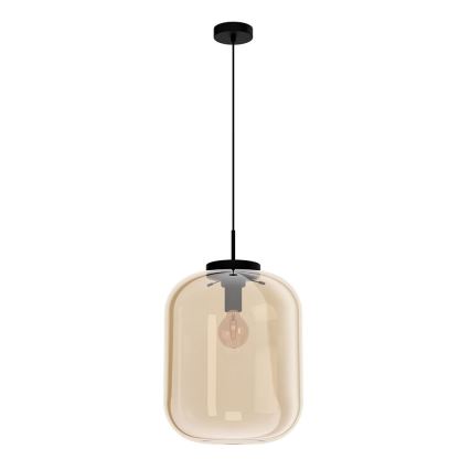 Eglo - Luster na lanku 1xE27/40W/230V priemer 35 cm béžová