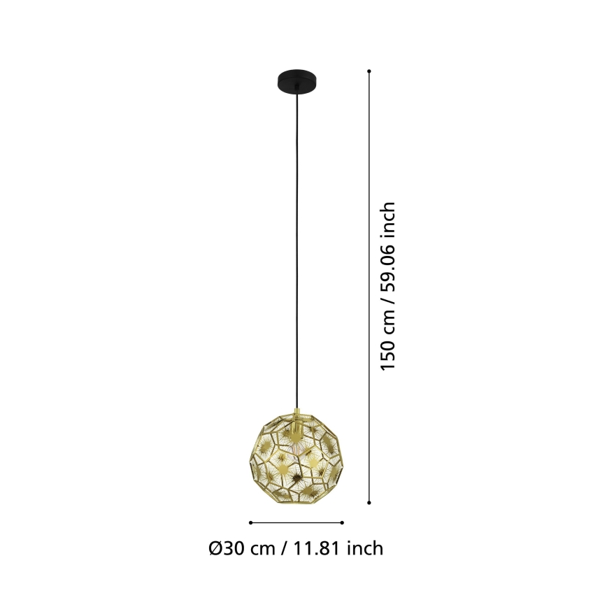 Eglo - Luster na lanku 1xE27/60W/230V priemer 30 cm