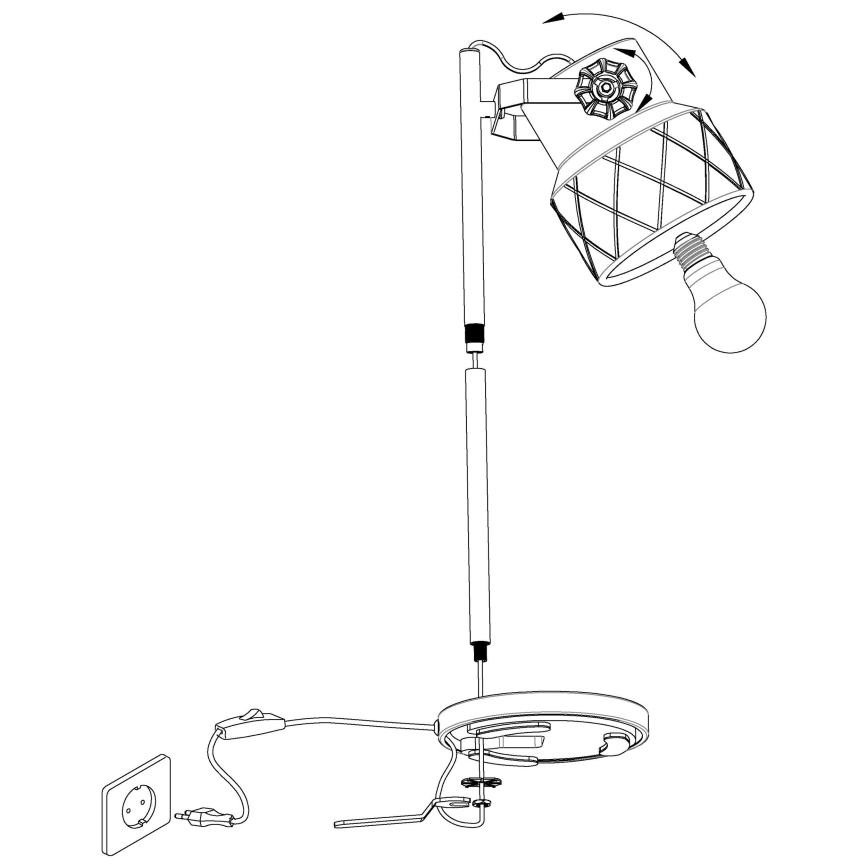 Eglo - Stolná lampa 1xE27/40W/230V
