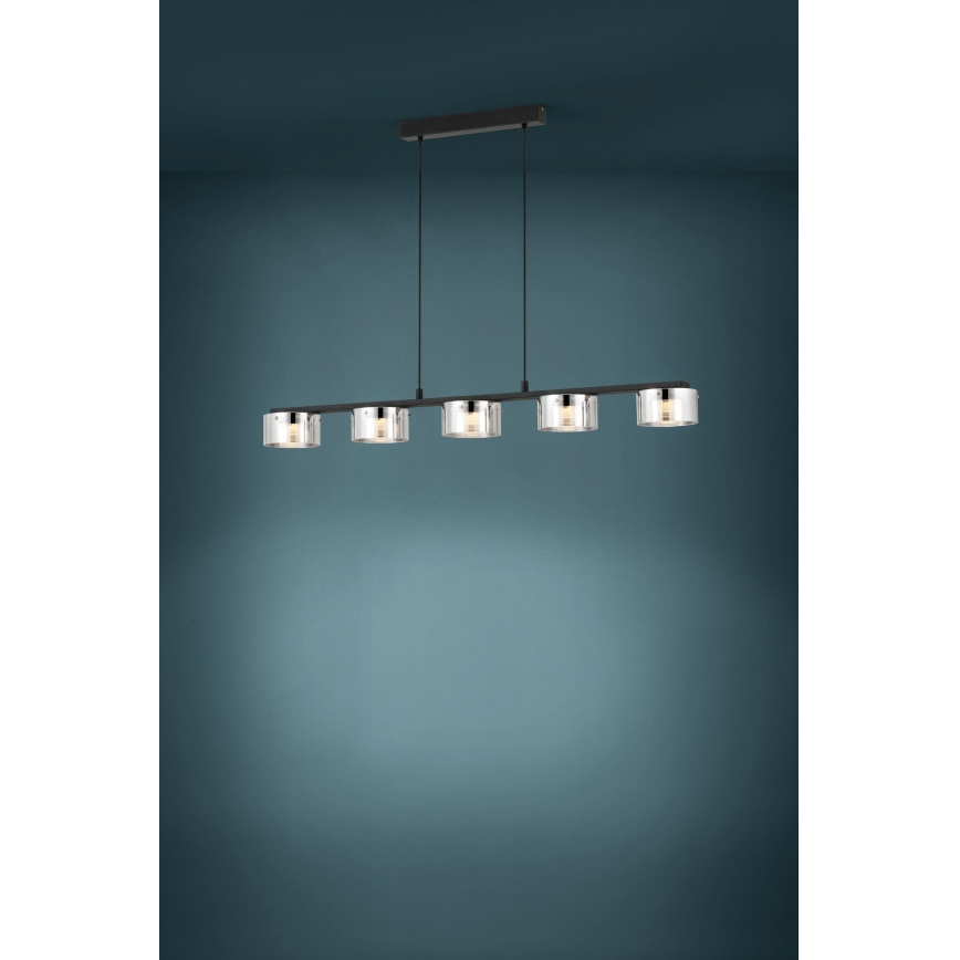 Eglo - LED Stmievateľný luster na lanku 5xLED/5,4W/230V