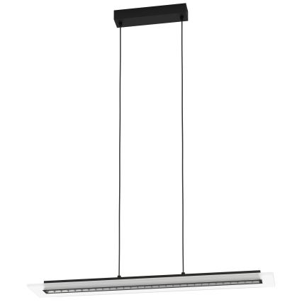 Eglo - LED Stmievateľný luster na lanku LED/57,5W/230V 3000K čierna + diaľkové ovládanie