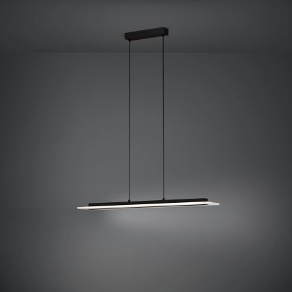 Eglo - LED Stmievateľný luster na lanku LED/57,5W/230V 3000K čierna + diaľkové ovládanie