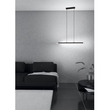 Eglo - LED Stmievateľný luster na lanku LED/57,5W/230V 3000K čierna + diaľkové ovládanie