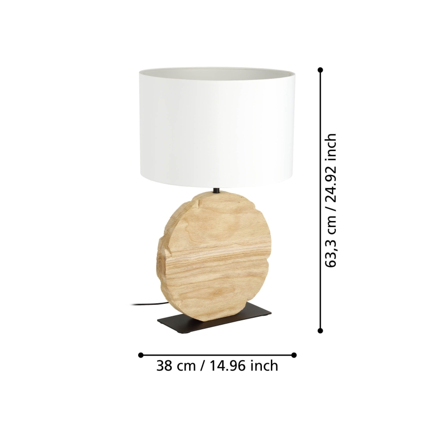 Eglo - Stolná lampa 1xE27/40W/230V 63,5 cm hnedá