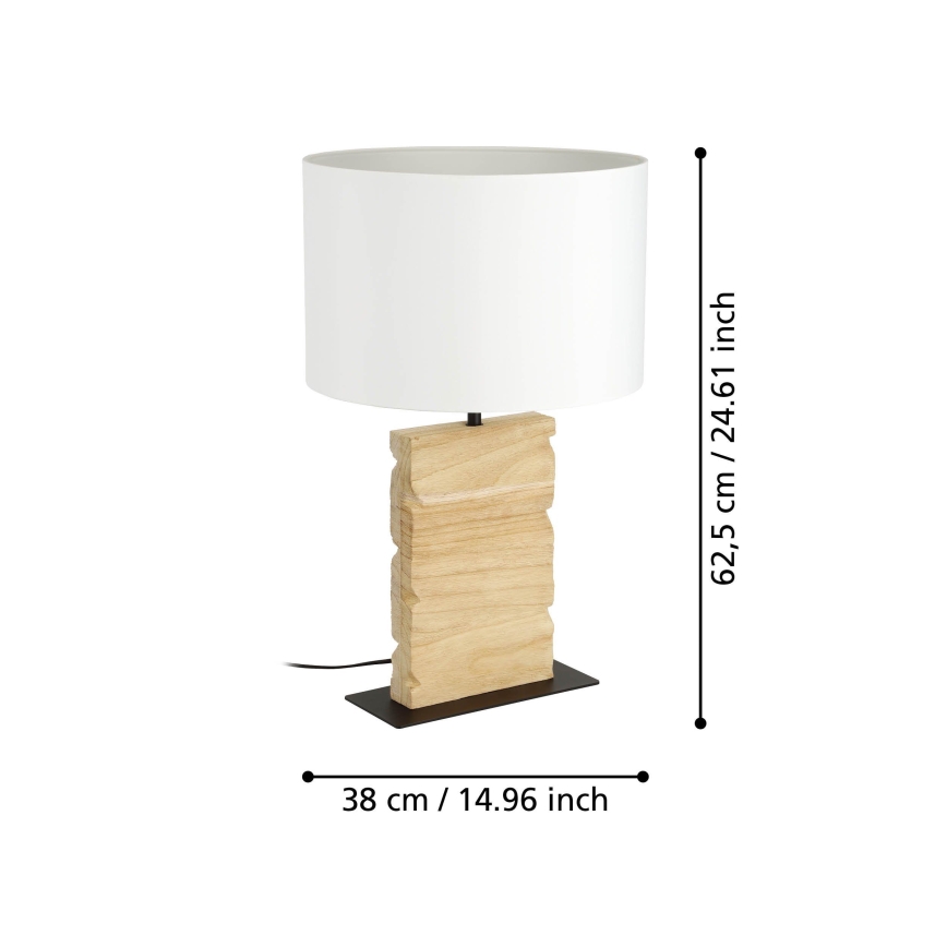 Eglo - Stolná lampa 1xE27/40W/230V 62,5 cm hnedá